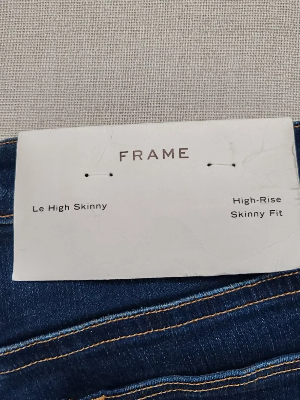 FRAME Le High Skinny Jeans in Columbia Road Wash - Size 27 - Premium Stretch - Picture 12 of 16
